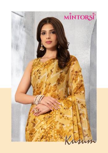 Kusum By Mintorsi Fancy Chiffon Saree Collection